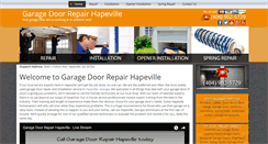 Desktop Screenshot of garagedoorrepairhapeville.com